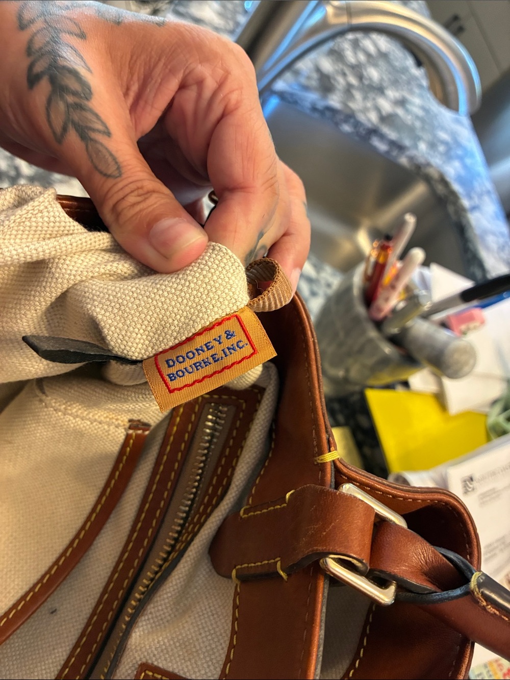 Monogram Barlow Satchel - Picture 4 of 11